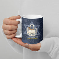 Yom Kippur Gates Of Return Ceramic Mug Jewish High Holy Day Shofar Tallit Star Of David