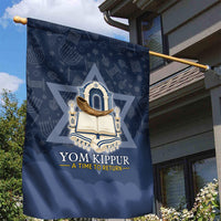 Yom Kippur Gates Of Return Garden Flag Jewish High Holy Day Shofar Tallit Star Of David