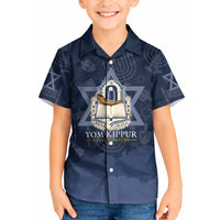 Yom Kippur Gates Of Return Kid Hawaiian Shirt Jewish High Holy Day Shofar Tallit Star Of David