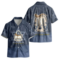 Yom Kippur Gates Of Return Kid Hawaiian Shirt Jewish High Holy Day Shofar Tallit Star Of David