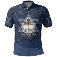 Yom Kippur Gates Of Return Polo Shirt Jewish High Holy Day Shofar Tallit Star Of David