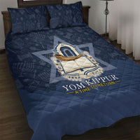 Yom Kippur Gates Of Return Quilt Bed Set Jewish High Holy Day Shofar Tallit Star Of David