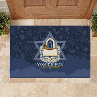 Yom Kippur Gates Of Return Rubber Doormat Jewish High Holy Day Shofar Tallit Star Of David