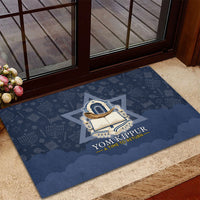 Yom Kippur Gates Of Return Rubber Doormat Jewish High Holy Day Shofar Tallit Star Of David