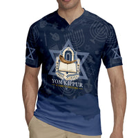 Yom Kippur Gates Of Return Rugby Jersey Jewish High Holy Day Shofar Tallit Star Of David