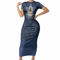 Yom Kippur Gates Of Return Short Sleeve Bodycon Dress Jewish High Holy Day Shofar Tallit Star Of David