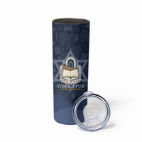 Yom Kippur Gates Of Return Skinny Tumbler Jewish High Holy Day Shofar Tallit Star Of David