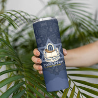 Yom Kippur Gates Of Return Skinny Tumbler Jewish High Holy Day Shofar Tallit Star Of David