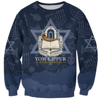 Yom Kippur Gates Of Return Sweatshirt Jewish High Holy Day Shofar Tallit Star Of David
