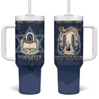 Yom Kippur Gates Of Return Tumbler With Handle Jewish High Holy Day Shofar Tallit Star Of David