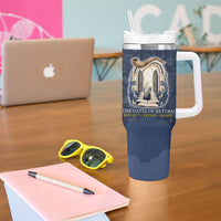 Yom Kippur Gates Of Return Tumbler With Handle Jewish High Holy Day Shofar Tallit Star Of David