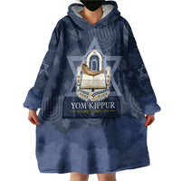 Yom Kippur Gates Of Return Wearable Blanket Hoodie Jewish High Holy Day Shofar Tallit Star Of David