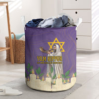 Yom Kippur Laundry Basket Shofar Blowing Jewish High Holy Day Tallit Star Of David