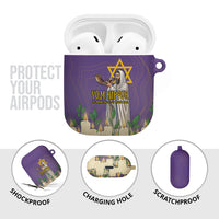 Yom Kippur AirPods Case Shofar Blowing Jewish High Holy Day Tallit Star Of David
