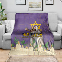 Yom Kippur Blanket Shofar Blowing Jewish High Holy Day Tallit Star Of David