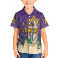 Yom Kippur Hawaiian Shirt Shofar Blowing Jewish High Holy Day Tallit Star Of David
