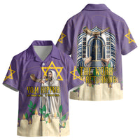 Yom Kippur Kid Hawaiian Shirt Shofar Blowing Jewish High Holy Day Tallit Star Of David