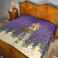 Yom Kippur Quilt Shofar Blowing Jewish High Holy Day Tallit Star Of David