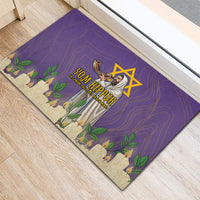 Yom Kippur Rubber Doormat Shofar Blowing Jewish High Holy Day Tallit Star Of David