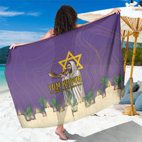Yom Kippur Sarong Shofar Blowing Jewish High Holy Day Tallit Star Of David