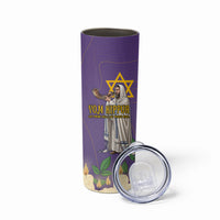 Yom Kippur Skinny Tumbler Shofar Blowing Jewish High Holy Day Tallit Star Of David