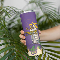 Yom Kippur Skinny Tumbler Shofar Blowing Jewish High Holy Day Tallit Star Of David