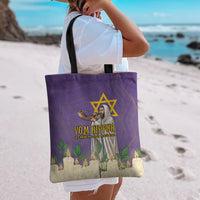 Yom Kippur Tote Bag Shofar Blowing Jewish High Holy Day Tallit Star Of David