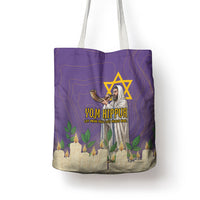 Yom Kippur Tote Bag Shofar Blowing Jewish High Holy Day Tallit Star Of David
