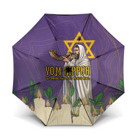 Yom Kippur Umbrella Shofar Blowing Jewish High Holy Day Tallit Star Of David
