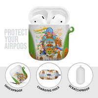 India Independence Day AirPods Case Indian Landmark Peacock Mandala Cultural Heritage
