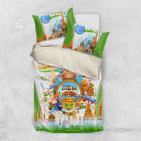 India Independence Day Bedding Set Indian Landmark Peacock Mandala Cultural Heritage