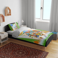 India Independence Day Bedding Set Indian Landmark Peacock Mandala Cultural Heritage