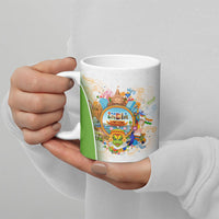 India Independence Day Ceramic Mug Indian Landmark Peacock Mandala Cultural Heritage