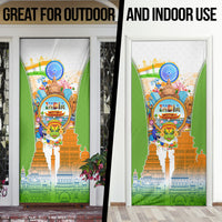 India Independence Day Door Cover Indian Landmark Peacock Mandala Cultural Heritage