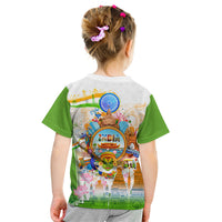 India Independence Day Kid T Shirt Indian Landmark Peacock Mandala Cultural Heritage