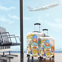 India Independence Day Luggage Cover Indian Landmark Peacock Mandala Cultural Heritage