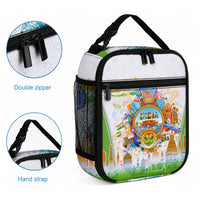 India Independence Day Lunch Bag Indian Landmark Peacock Mandala Cultural Heritage