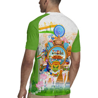 India Independence Day Rugby Jersey Indian Landmark Peacock Mandala Cultural Heritage