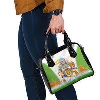 India Independence Day Shoulder Handbag Indian Landmark Peacock Mandala Cultural Heritage