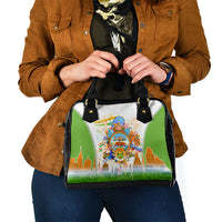 India Independence Day Shoulder Handbag Indian Landmark Peacock Mandala Cultural Heritage