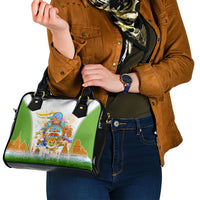 India Independence Day Shoulder Handbag Indian Landmark Peacock Mandala Cultural Heritage
