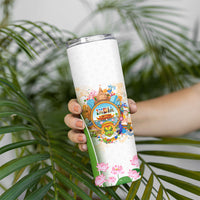 India Independence Day Skinny Tumbler Indian Landmark Peacock Mandala Cultural Heritage
