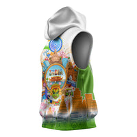India Independence Day Sleeveless Hoodie Indian Landmark Peacock Mandala Cultural Heritage