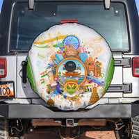 India Independence Day Spare Tire Cover Indian Landmark Peacock Mandala Cultural Heritage