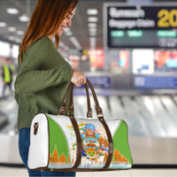 India Independence Day Travel Bag Indian Landmark Peacock Mandala Cultural Heritage