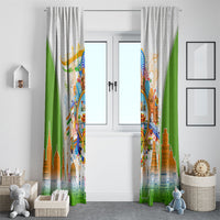 India Independence Day Window Curtain Indian Landmark Peacock Mandala Cultural Heritage