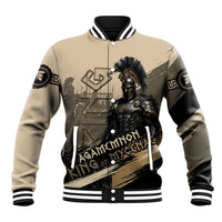 Agamemnon King Of Mycenae Baseball Jacket Ancient Greek Warrior Armor Classic Mythology