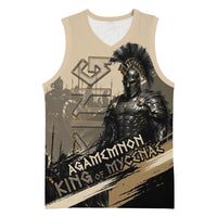 Agamemnon King Of Mycenae Basketball Jersey Ancient Greek Warrior Armor Classic Mythology