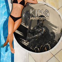 Agamemnon King Of Mycenae Beach Blanket Ancient Greek Warrior Armor Classic Mythology