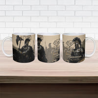 Agamemnon King Of Mycenae Ceramic Mug Ancient Greek Warrior Armor Classic Mythology